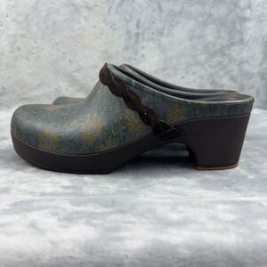 Crocs Shoes Womens Size 9 Sarah Crosslite Floral Dual Comfort Heel Clogs Mules